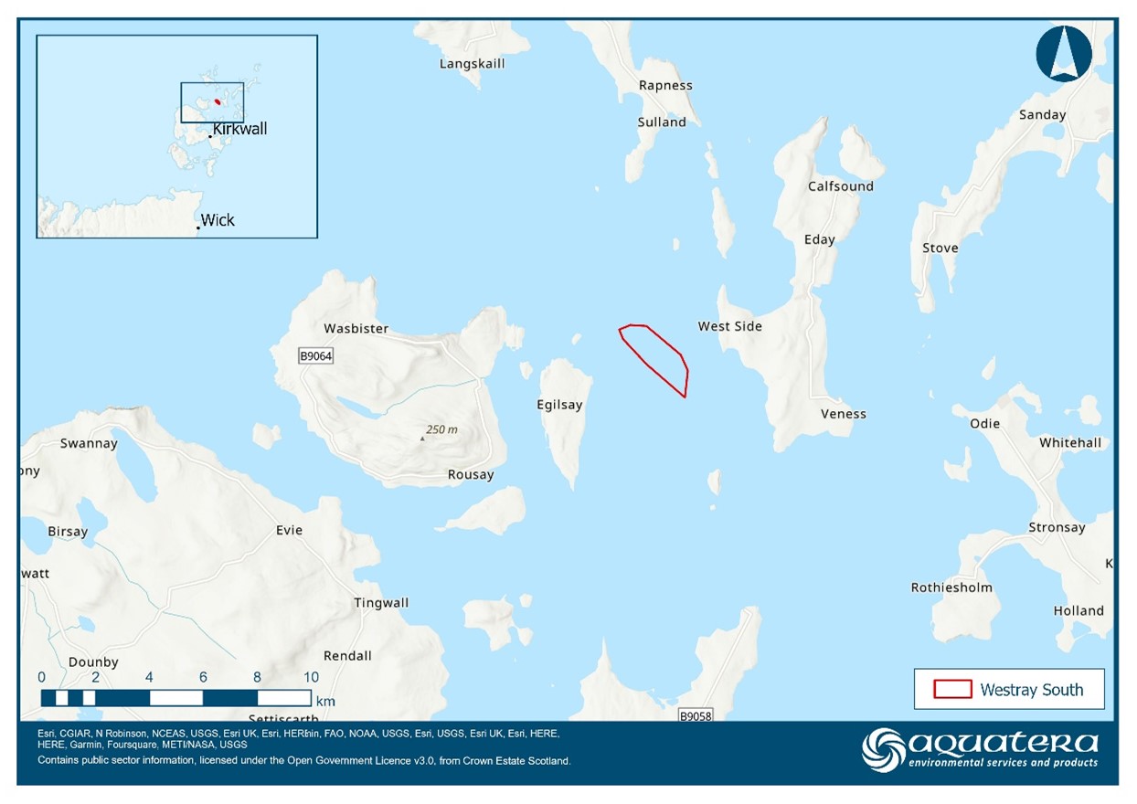 Map of planned site at Westray South