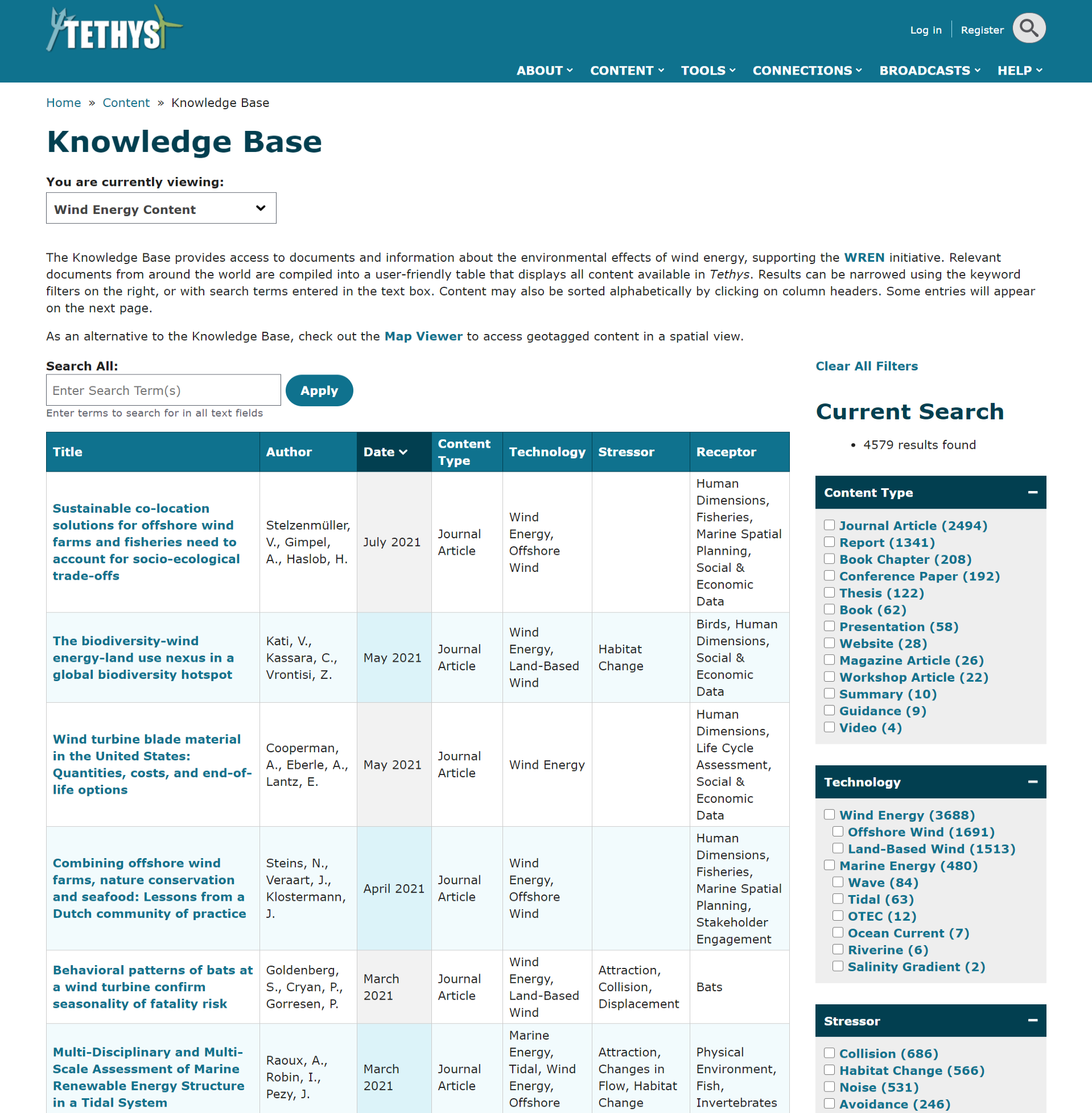 Tethys Knowedge Base