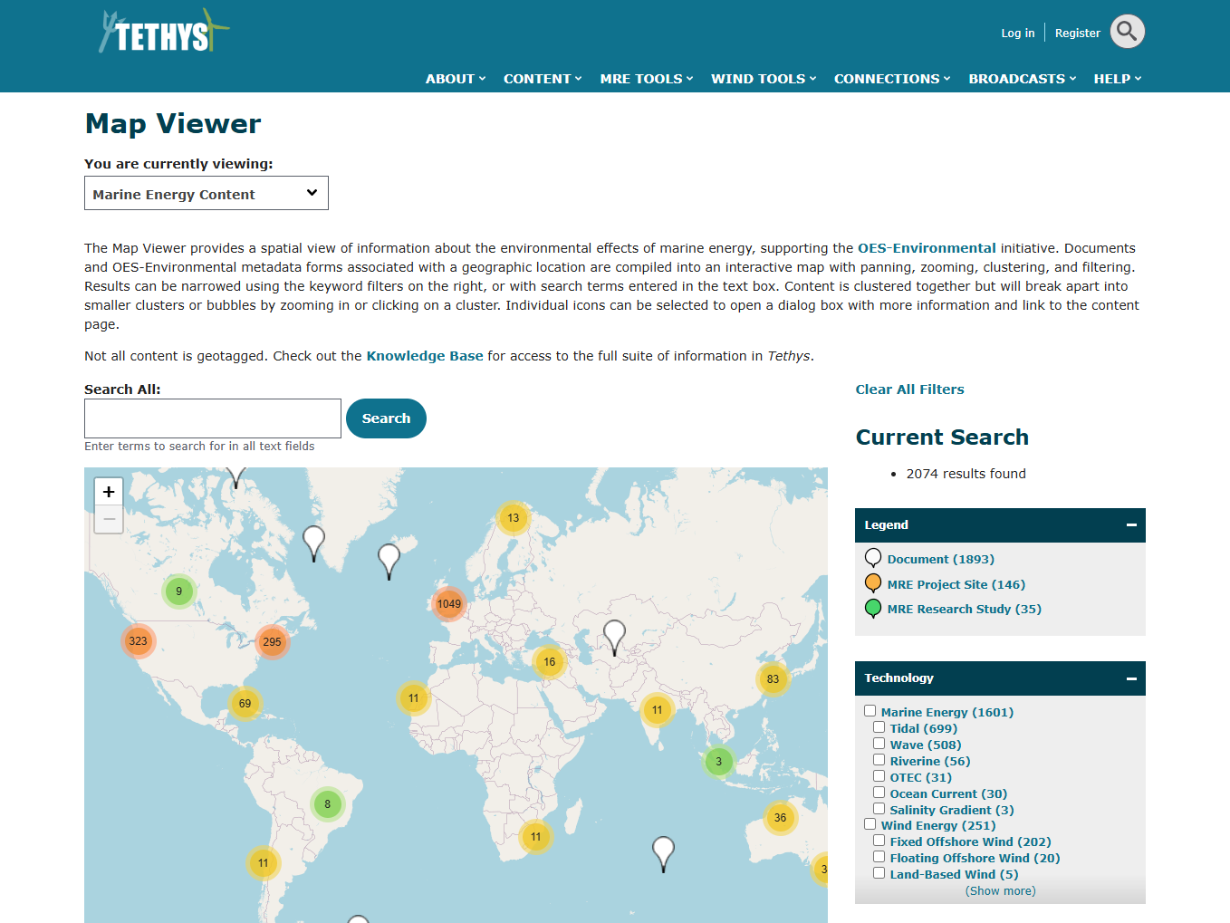 Tethys Map Viewer