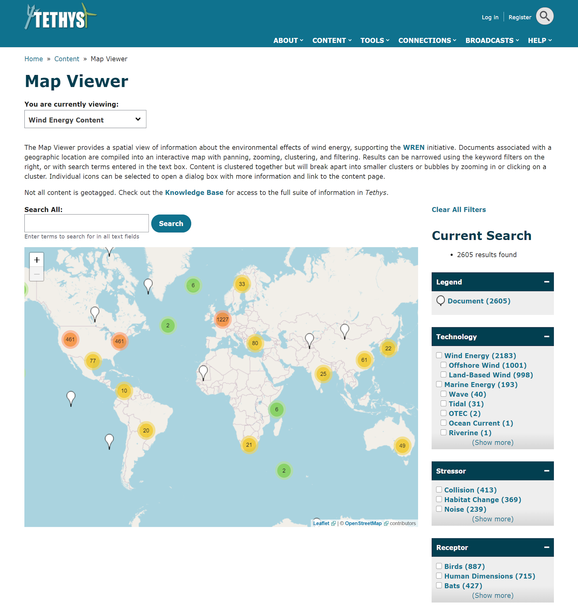 Tethys Map Viewer