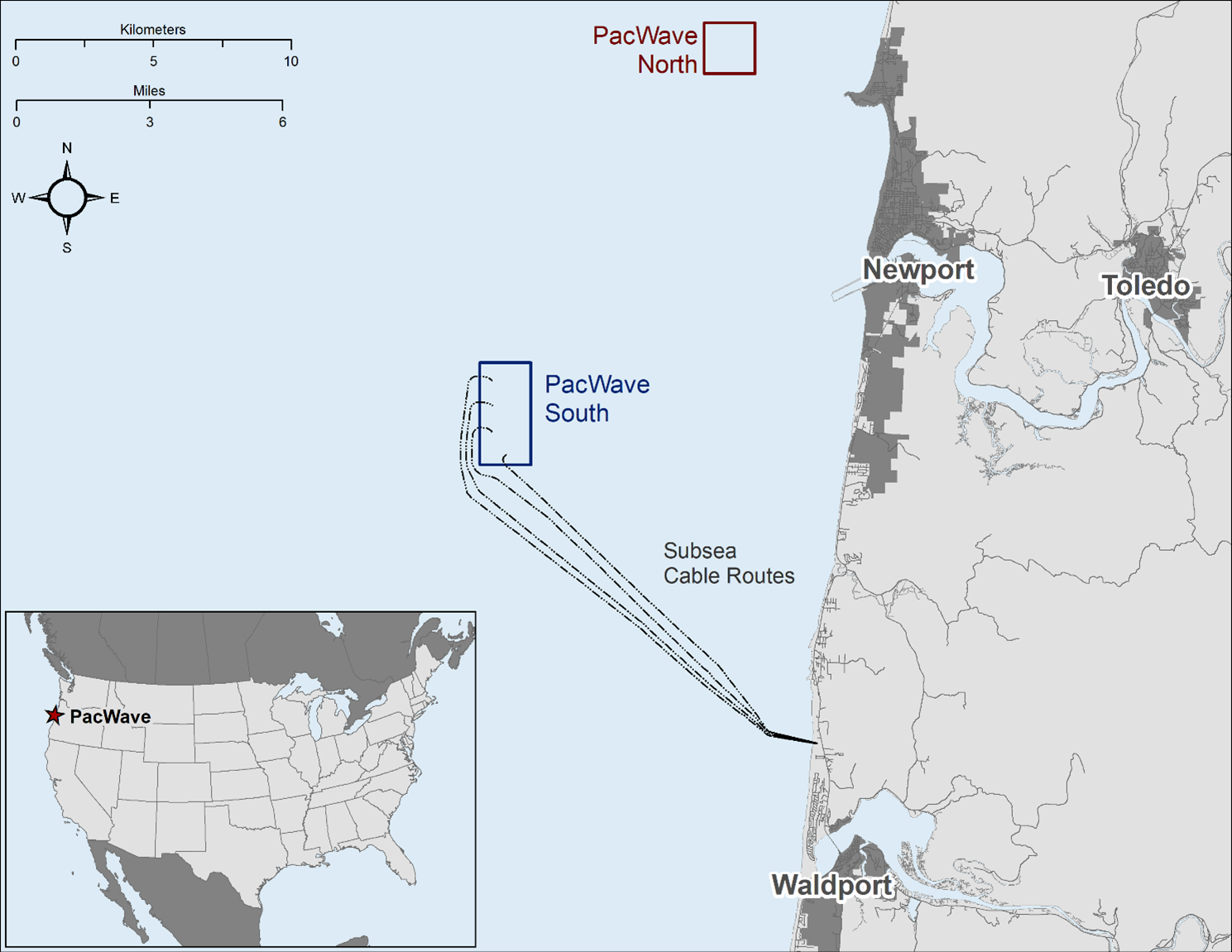 Location map PacWave