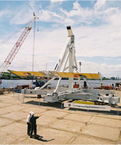 Stingray tidal generator in Yell Sound