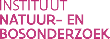 Image displays words: "Instituut Natuur- en Bosonderzoek" in pink letters