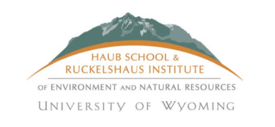 The logo of Ruckelshaus consists of a yellow arch with a green mountain resting atop it