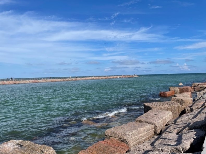 A channel in Galveston, Texas