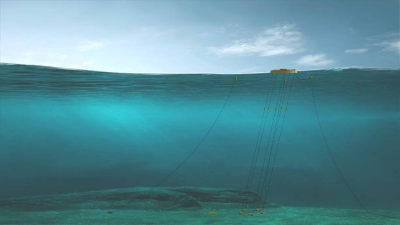 Image depiction of suction-bucket system in BOLT WEC.